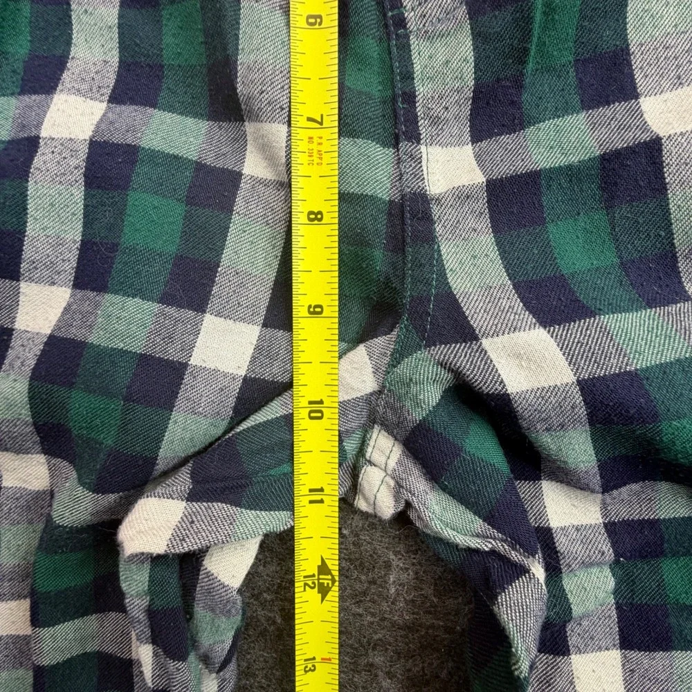 Gap Star Wars Pajama Pants Kids Size 14 Green‎ Plaid Recycled Sleepwear
